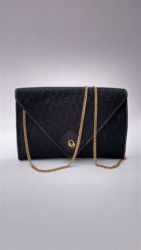 vintage dior monogram clutch|pre owned lady dior bag.